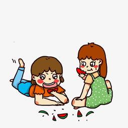 吃瓜群众图片卡通可爱,卡通吃瓜群众萌态百出